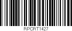 Código de barras (EAN, GTIN, SKU, ISBN): 'RPCRT1427'