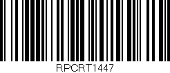 Código de barras (EAN, GTIN, SKU, ISBN): 'RPCRT1447'