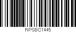 Código de barras (EAN, GTIN, SKU, ISBN): 'RPSBC1445'