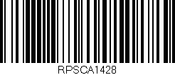 Código de barras (EAN, GTIN, SKU, ISBN): 'RPSCA1428'
