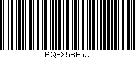 Código de barras (EAN, GTIN, SKU, ISBN): 'RQFX5RF5U'