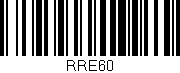 Código de barras (EAN, GTIN, SKU, ISBN): 'RRE60'