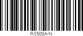 Código de barras (EAN, GTIN, SKU, ISBN): 'RS500A-N'