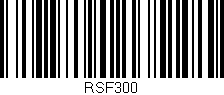 Código de barras (EAN, GTIN, SKU, ISBN): 'RSF300'