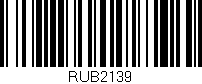 Código de barras (EAN, GTIN, SKU, ISBN): 'RUB2139'