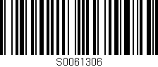 Código de barras (EAN, GTIN, SKU, ISBN): 'S0061306'