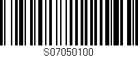 Código de barras (EAN, GTIN, SKU, ISBN): 'S07050100'