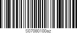 Código de barras (EAN, GTIN, SKU, ISBN): 'S07080100az'