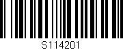 Código de barras (EAN, GTIN, SKU, ISBN): 'S114201'