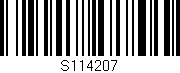 Código de barras (EAN, GTIN, SKU, ISBN): 'S114207'