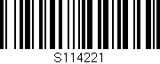 Código de barras (EAN, GTIN, SKU, ISBN): 'S114221'