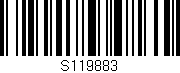 Código de barras (EAN, GTIN, SKU, ISBN): 'S119883'