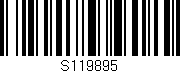 Código de barras (EAN, GTIN, SKU, ISBN): 'S119895'