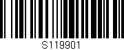 Código de barras (EAN, GTIN, SKU, ISBN): 'S119901'