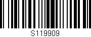 Código de barras (EAN, GTIN, SKU, ISBN): 'S119909'