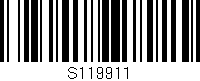 Código de barras (EAN, GTIN, SKU, ISBN): 'S119911'