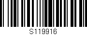 Código de barras (EAN, GTIN, SKU, ISBN): 'S119916'
