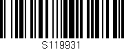 Código de barras (EAN, GTIN, SKU, ISBN): 'S119931'