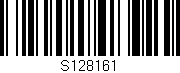 Código de barras (EAN, GTIN, SKU, ISBN): 'S128161'