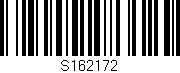 Código de barras (EAN, GTIN, SKU, ISBN): 'S162172'