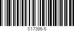 Código de barras (EAN, GTIN, SKU, ISBN): 'S17386-5'