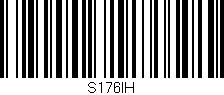 Código de barras (EAN, GTIN, SKU, ISBN): 'S176IH'
