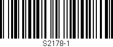 Código de barras (EAN, GTIN, SKU, ISBN): 'S2178-1'