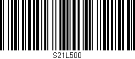 Código de barras (EAN, GTIN, SKU, ISBN): 'S21L500'