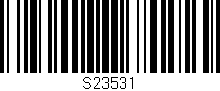 Código de barras (EAN, GTIN, SKU, ISBN): 'S23531'