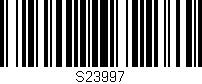 Código de barras (EAN, GTIN, SKU, ISBN): 'S23997'