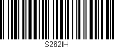 Código de barras (EAN, GTIN, SKU, ISBN): 'S262IH'