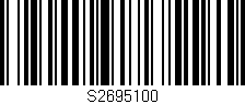 Código de barras (EAN, GTIN, SKU, ISBN): 'S2695100'