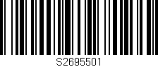 Código de barras (EAN, GTIN, SKU, ISBN): 'S2695501'