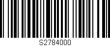 Código de barras (EAN, GTIN, SKU, ISBN): 'S2784000'