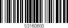 Código de barras (EAN, GTIN, SKU, ISBN): 'S3160600'