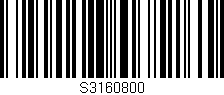 Código de barras (EAN, GTIN, SKU, ISBN): 'S3160800'