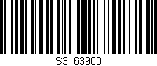 Código de barras (EAN, GTIN, SKU, ISBN): 'S3163900'