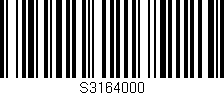 Código de barras (EAN, GTIN, SKU, ISBN): 'S3164000'