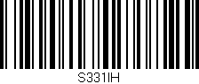 Código de barras (EAN, GTIN, SKU, ISBN): 'S331IH'
