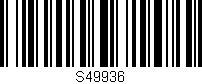Código de barras (EAN, GTIN, SKU, ISBN): 'S49936'