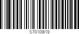 Código de barras (EAN, GTIN, SKU, ISBN): 'S70109I19'