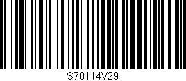 Código de barras (EAN, GTIN, SKU, ISBN): 'S70114V29'