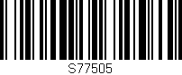 Código de barras (EAN, GTIN, SKU, ISBN): 'S77505'