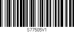 Código de barras (EAN, GTIN, SKU, ISBN): 'S77505V1'