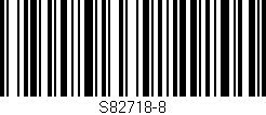 Código de barras (EAN, GTIN, SKU, ISBN): 'S82718-8'