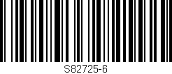 Código de barras (EAN, GTIN, SKU, ISBN): 'S82725-6'