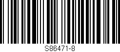 Código de barras (EAN, GTIN, SKU, ISBN): 'S86471-8'