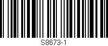 Código de barras (EAN, GTIN, SKU, ISBN): 'S8673-1'