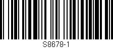 Código de barras (EAN, GTIN, SKU, ISBN): 'S8678-1'
