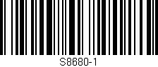 Código de barras (EAN, GTIN, SKU, ISBN): 'S8680-1'